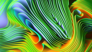 Twirls, Green abstract, Colorful, Spectrum, 4K wallpaper