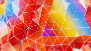 Colorful, Triangles, Geometric, Multicolor, Polygonal, Abstract lines, 4K wallpaper