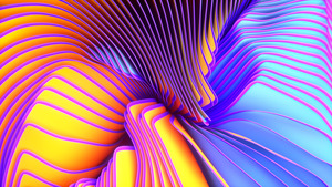 Twirls, Spectrum, Colorful, Yellow, Violet, 4K wallpaper