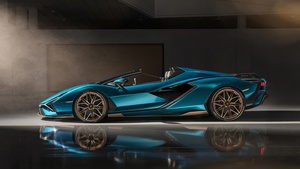 Lamborghini Sián Roadster, Supercars, 2020, 4K wallpaper