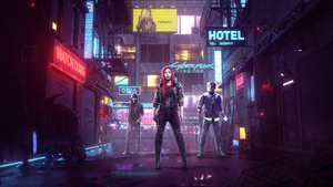 Cyberpunk 2077, Watch Dogs, Crossover, Aiden Pearce, Marcus Holloway, Female V, Dystopian, 4K wallpaper