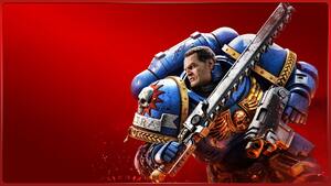 Titus, Red background, Warhammer 40K Space Marine 2, 2024 Games, 4K wallpaper