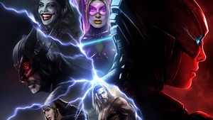 Joker, Harley Quinn, Batman, The Flash, Aquaman, Wonder Woman, Justice League, DC Comics, Crossover, DC Superheroes, 4K wallpaper