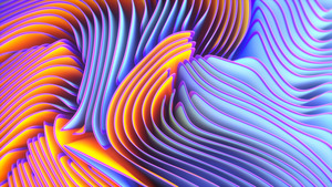 Colorful, Twirls, Spectrum, Blue, 4K wallpaper