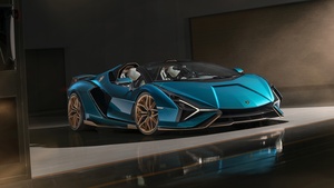 Lamborghini Sián Roadster, Hybrid Supercar, 2020, 4K wallpaper