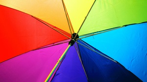 Umbrella, Colorful, Multicolor, 4K wallpaper