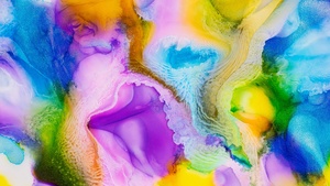 Liquid art, Pearl ink, Colorful, Fluid, Backgrounds, 4K wallpaper