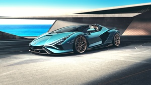 Lamborghini Sián Roadster, Supercars, 2020, 4K wallpaper