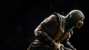 Scorpion, Black background, PlayStation 4, Android, Xbox One, PC Games, iOS Games, 4K wallpaper