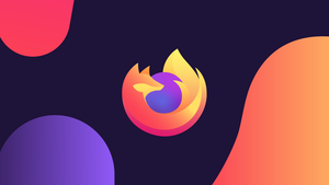 Firefox, Logo, Colorful gradients, 4K wallpaper