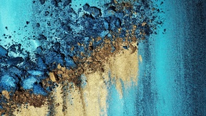 Colorful, Teal, Golden, 4K wallpaper