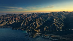 Big Sur, Stock, Mountains, Golden hour, Sunset, Evening, macOS Big Sur, California, 4K wallpaper