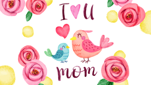 I Love You Mom, Happy Mothers Day, Illustration, 4K wallpaper