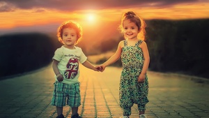 Cute children, Cute boy, Cute Girl, Playing kids, Toddlers, Siblings, Adorable, 4K wallpaper