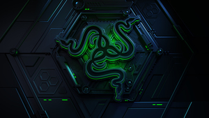 Razer, Green, Dark, 3D, Neon, 4K wallpaper