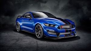 Ford Mustang Shelby GT350, Sports cars, Dark background, 4K wallpaper