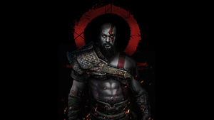 Kratos, Jason Momoa, God of War, Dark, 4K wallpaper
