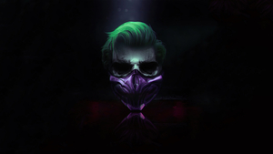 Joker, Mask, Cyberpunk, Dark background, 4K wallpaper
