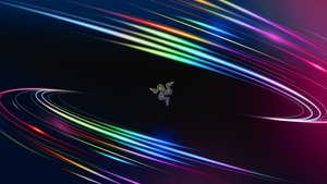 Vortex, Waves, Spectrum, Razer, Colorful, Neon, 4K wallpaper