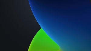 iOS 14, iPhone 12, WWDC, 2020, iPadOS, Dark, Green, Blue, Stock, 4K wallpaper