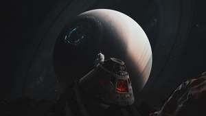 Astronaut, Spacescape, Dreamlike, Surrealism, Dark theme, 4K wallpaper
