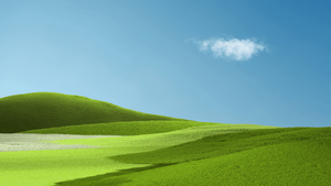 Aesthetic, Landscape, Grass field, Green Grass, Clear sky, Blue Sky, Microsoft Surface Pro X, Stock, 4K wallpaper