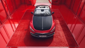 Mercedes-Maybach SL 680, 2024, Red aesthetic, 4K wallpaper