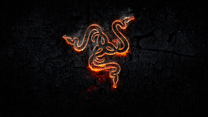 Forged, Razer, Fire, Dark background, 4K wallpaper