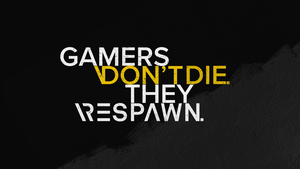 Gamer quotes, Respawn, Hardcore, Dark background, Meme, 4K wallpaper