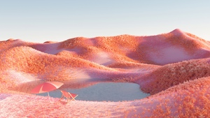 Relaxing, Landscape, Infrared vision, Daylight, 4K wallpaper