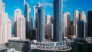 Dubai, Skyline, Cityscape, Skyscrapers, Metropolitan, Urban, 4K wallpaper