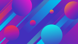 3D background, Colorful gradients, Circles, Stripes, 4K wallpaper
