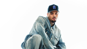 Chris Brown, White background, American rapper, 4K wallpaper