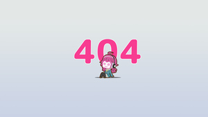 404 not found, Cute anime, Minimalist, Pink aesthetic, 404 Error, 4K wallpaper