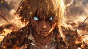 Armin Arlert, AI art, Attack on Titan, 4K wallpaper