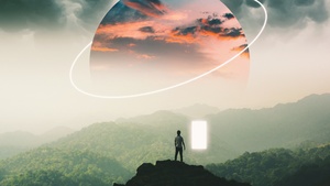 Alone, Surreal, Planet, Landscape, Dream, 4K wallpaper