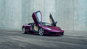 Sports car, Purple, 4K wallpaper