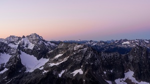 Peak, Glacier, North Cascades National Park, Mountain, Morning, Dawn, Washington, USA, 4K wallpaper