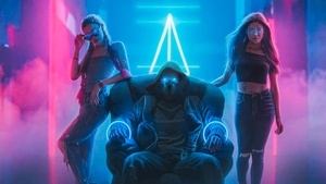 Bad boy, Neon light, Mask, Cyberpunk, Digital Art, 4K wallpaper