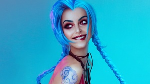 Jinx, Cosplay, League of Legends, 4K wallpaper