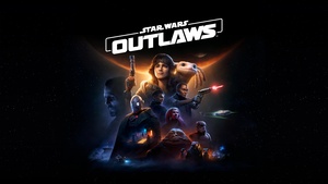 Star Wars Outlaws, Key Art, 2024 Games, PlayStation 5, PC Games, Video Game, Black background, Game Art, 4K wallpaper