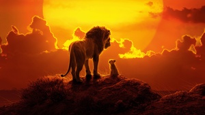 The Lion King, Simba, Mufasa, Lion cub, Animation, 4K wallpaper