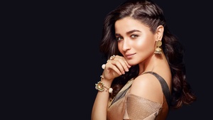 Alia Bhatt, Portrait, Bollywood actress, Black background, 4K wallpaper
