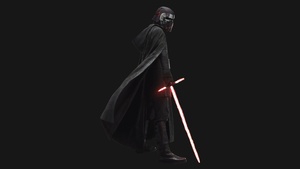 Kylo Ren, Star Wars: The Rise of Skywalker, Black background, 4K wallpaper