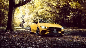 Mercedes-AMG A 45 S 4MATIC, Aerodynamic Package, Fall, 2020, 4K wallpaper