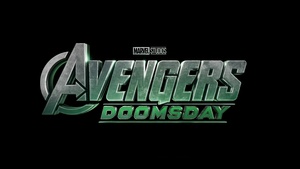 Avengers: Doomsday, Logo, Black background, 2026 Movies, 4K wallpaper