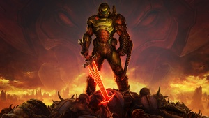 Doom Slayer, Doom Eternal, Doomguy, PC Games, PlayStation 4, Google Stadia, Xbox One, Nintendo Switch, 2020 Games, 4K wallpaper