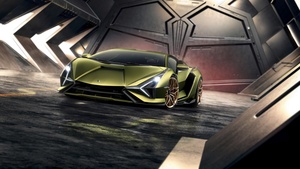 Lamborghini Sian, Hybrid sports car, 4K wallpaper