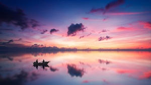 Golden hour, Sunset, River, Aesthetic, Boating, Dusk, Reflection, Evening sky, 4K wallpaper