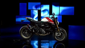 Ducati Monster, Anniversary Edition, Dark background, 2024, 12K, 4K wallpaper